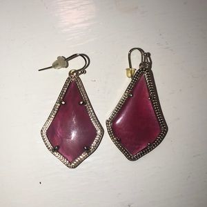 Kendra Scott Alex Earrings in Burgundy